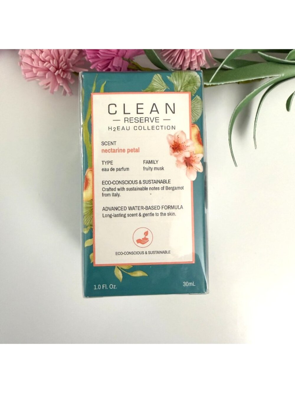 Clean Reserve H2Eau Collection Nectarine Petal 1.0 FL.OZ.  NEW & SEALED